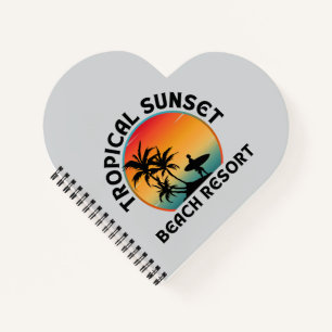 TROPISCHER SONNENSTRANDORT NOTIZBUCH