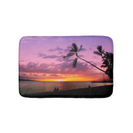 Tropischer Sonnenuntergang Badematte
