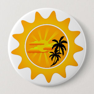 Tropischer Sonnenuntergang Button
