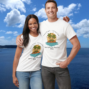 Tropischer Sonnenuntergang Cayman Insel Kreuzfahrt T-Shirt