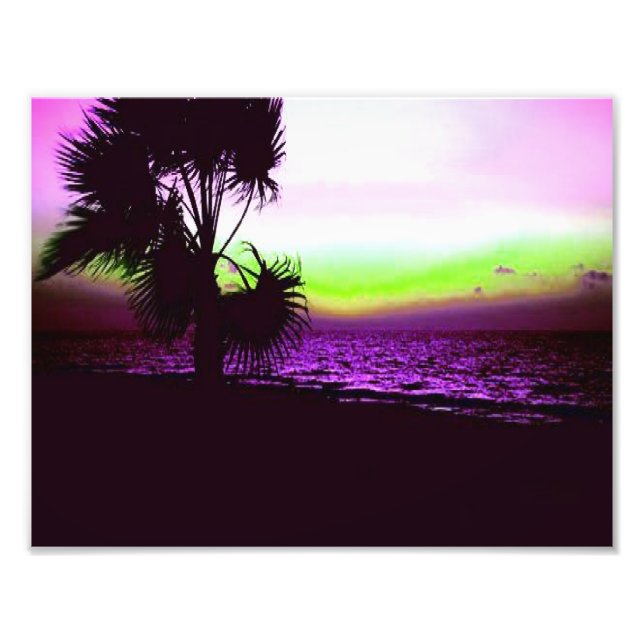 Tropischer Sonnenuntergang Fotodruck (Vorne)