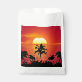 Tropischer Sonnenuntergang Geschenktütchen