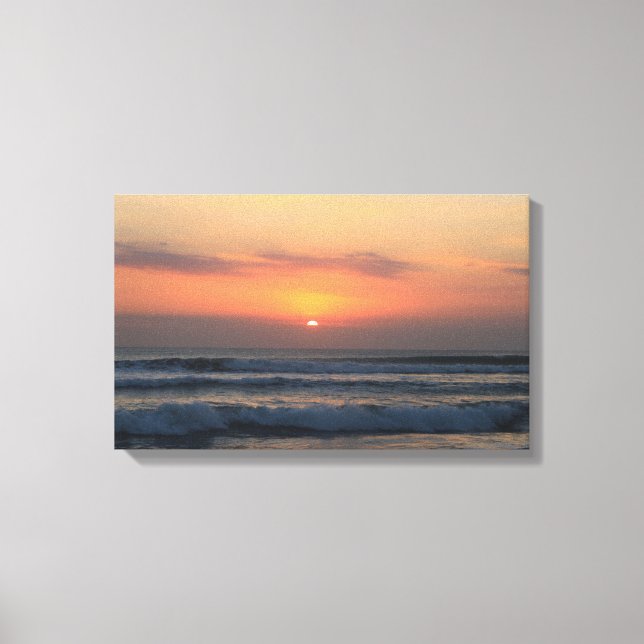 Tropischer Sonnenuntergang Leinwanddruck (Vorderseite)