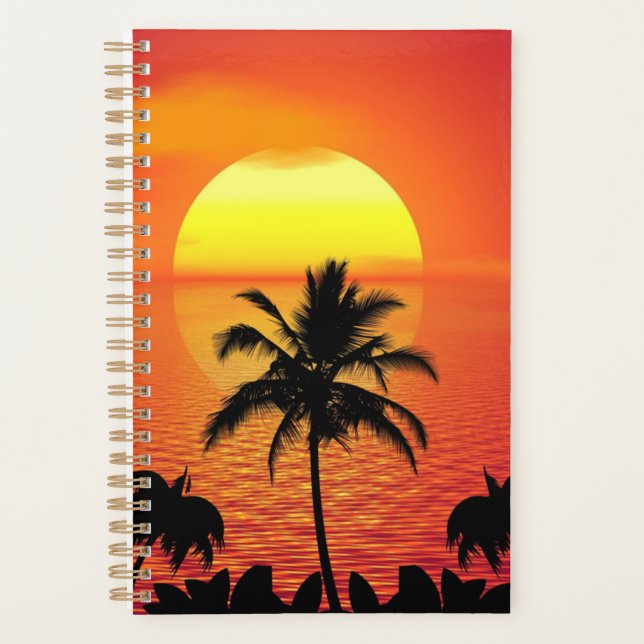 Tropischer Sonnenuntergang Planer (Vorderseite)