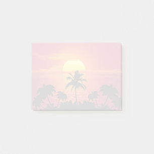 Tropischer Sonnenuntergang Post-it Klebezettel
