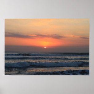 Tropischer Sonnenuntergang Poster