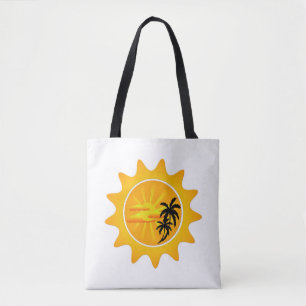 Tropischer Sonnenuntergang Tasche