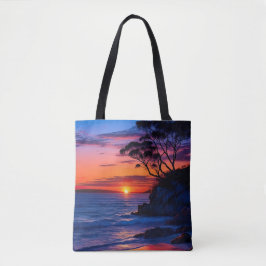 Tropischer Sonnenuntergang Tasche