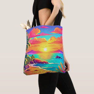 Tropischer Sonnenuntergang: Vivid Sky Tasche