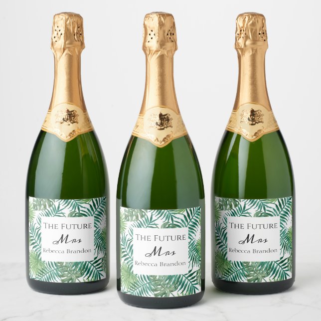 Tropischer Sparkling Wine Future Frau Bachelorette (Flaschen)