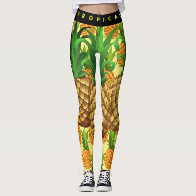 Tropischer Spaß Leggings (Vorderseite)