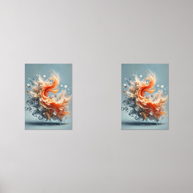 Tropischer Splash Bilderwand Sets (Vorderseite)