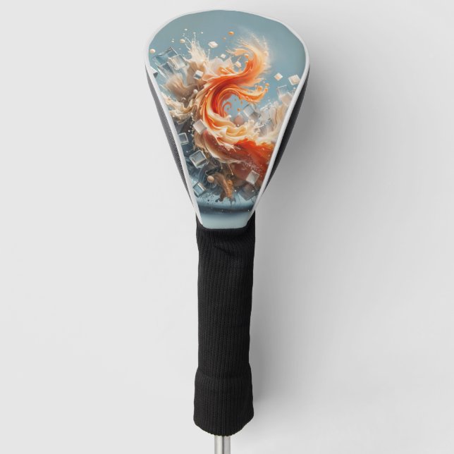 Tropischer Splash Golf Headcover (Vorderseite)