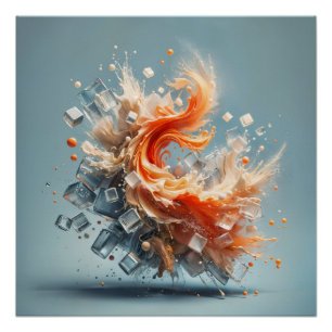 Tropischer Splash Poster