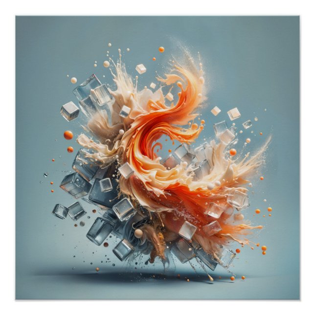 Tropischer Splash Poster (Vorderseite)