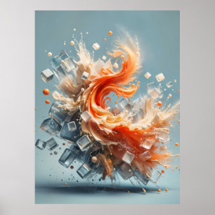 Tropischer Splash Poster