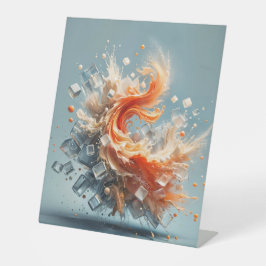 Tropischer Splash Sockelschild