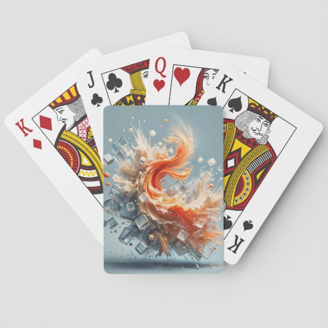 Tropischer Splash Spielkarten (Rückseite)
