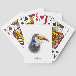 Tropischer Splendor Toucan, kundenspezifisch Spielkarten