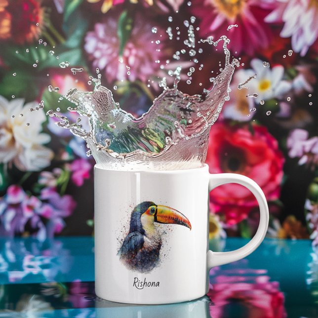 Tropischer Splendor Toucan, kundenspezifisch Tasse (Von Creator hochgeladen)