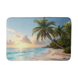 tropischer Strand Badematte