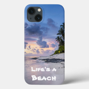 Tropischer Strand bei Sonnenuntergang Weiße Sand Case-Mate iPhone Hülle