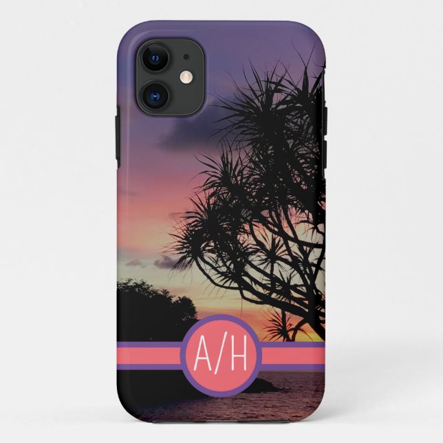 Tropischer Strand Case-Mate iPhone Hülle (Rückseite)