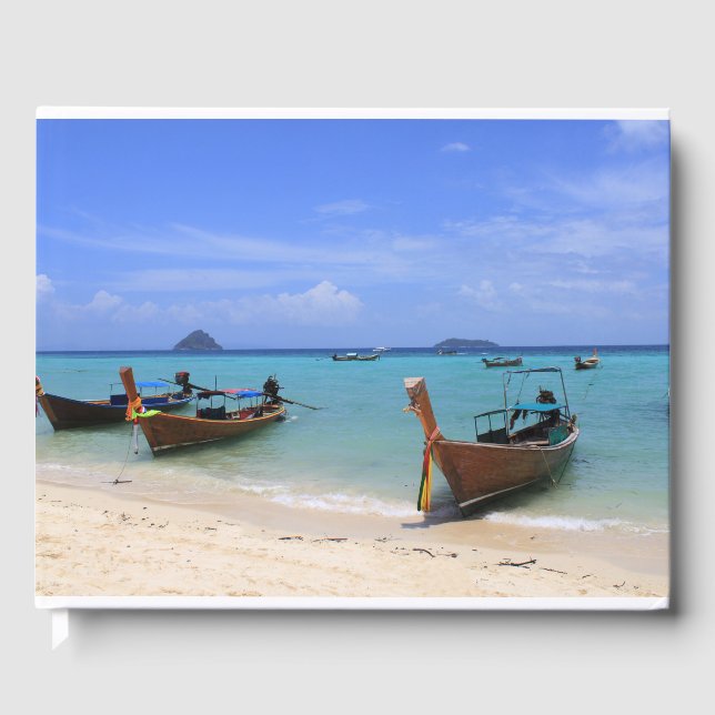 Tropischer Strand Gästebuch (Vorderseite)