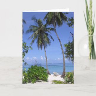 Tropischer Strand Karte