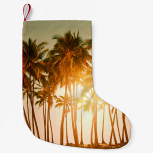 Tropischer Strand Kleiner Weihnachtsstrumpf
