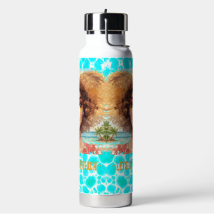 Tropischer Strand, Lasst uns zum Strand gehen, Trinkflasche