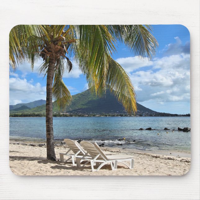 Tropischer Strand Mousepad (Vorne)