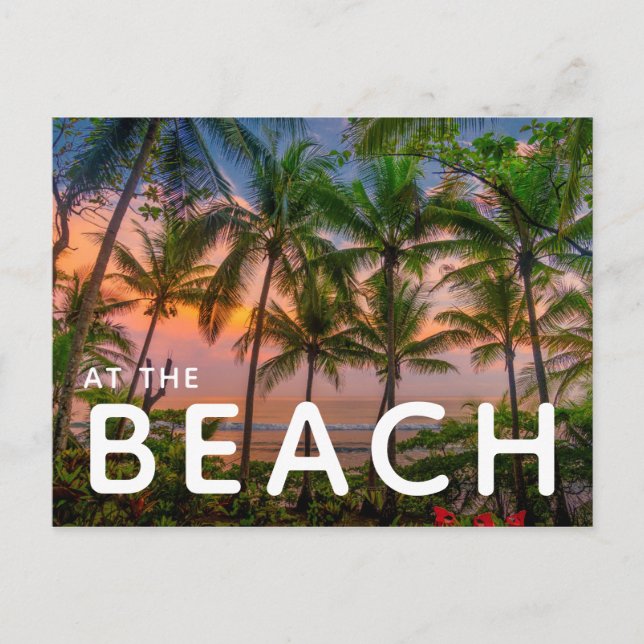 Tropischer Strand | Nationalpark Corcovado Postkarte (Vorderseite)