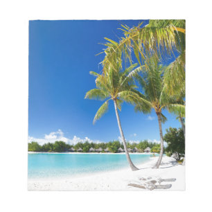 Tropischer Strand Notizblock