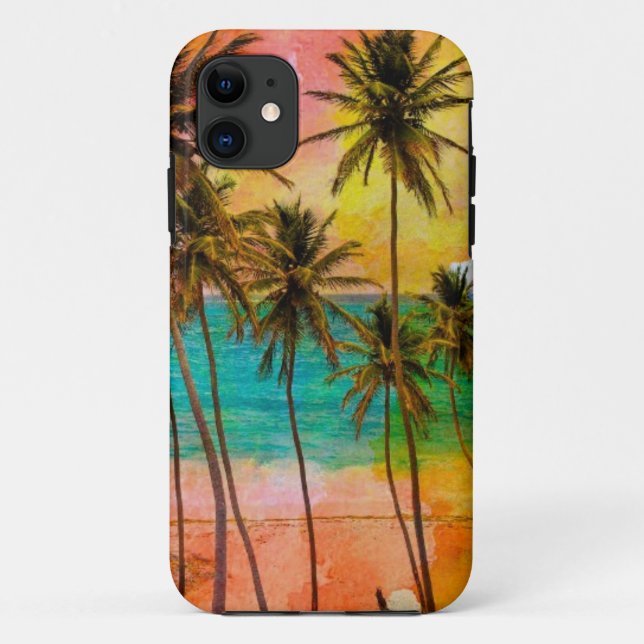 Tropischer Strand-Ozean kundenspezifischer iPhone Case-Mate iPhone Hülle (Rückseite)