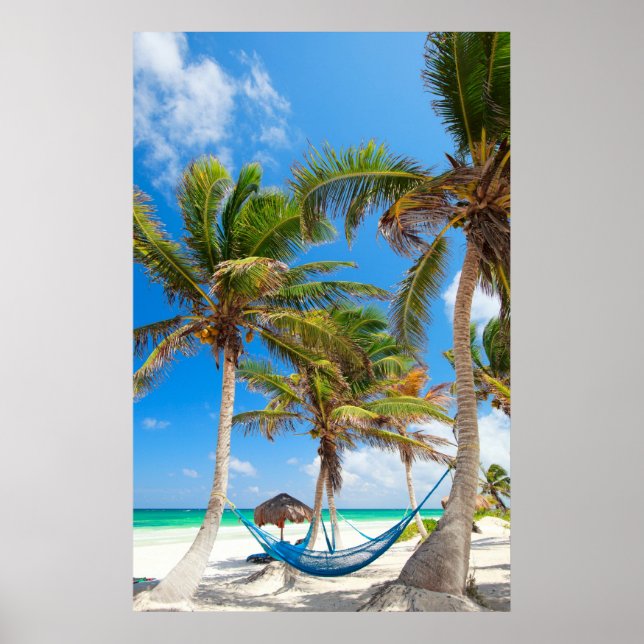 Tropischer Strand Poster (Vorne)