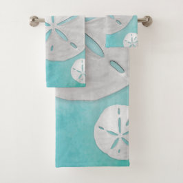 Tropischer Strand Sand Dollar Türkisches Wasser Fa Badhandtuch Set