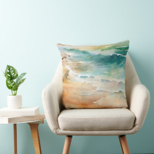 Tropischer Strand Sand und Meer Kissen
