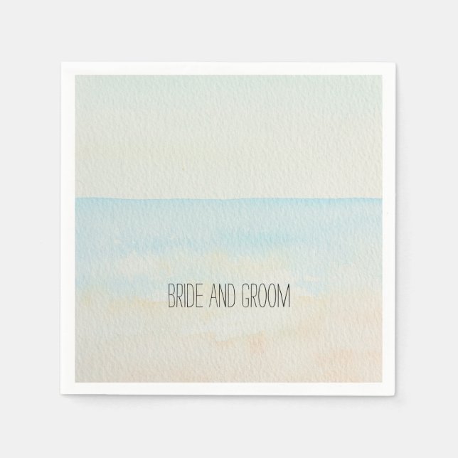 Tropischer Strand Serviette (Vorderseite)