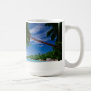 Tropischer Strand Seychellen Kaffeetasse