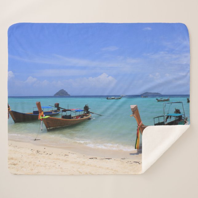 Tropischer Strand Sherpadecke (Vorderseite (Horizontal))