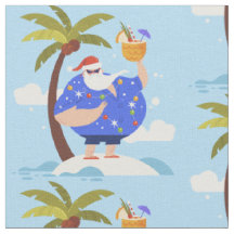 Tropischer Strand Sommerurlaub Weihnachten santa