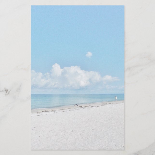 Tropischer Strand stationär Briefpapier (Vorderseite)