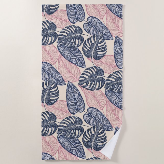 Tropischer Strand Strandtuch (Vorderseite)