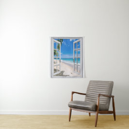 Tropischer Strand-themenorientierter Wandbehang Wandteppich
