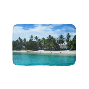 Tropischer Strand Weißer Sand in Island Beach Badematte