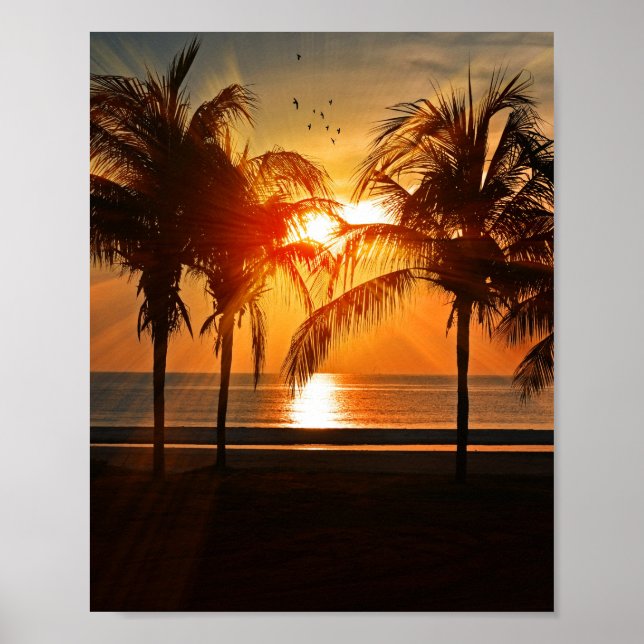 TROPISCHER STRANDGESCHMACK 8X10 POSTER (Vorne)