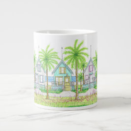 Tropischer Strandhütte Jumbo-Becher Jumbo-Tasse