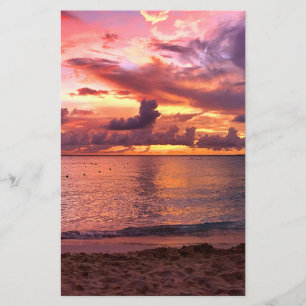 Tropischer Strandsonnenuntergang Flyer