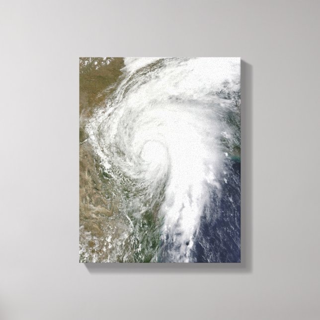 Tropischer Sturm Hermine über Texas Leinwanddruck (Vorderseite)